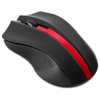 Мышь Oklick 615MW 412861 (черный/красный) фото 2